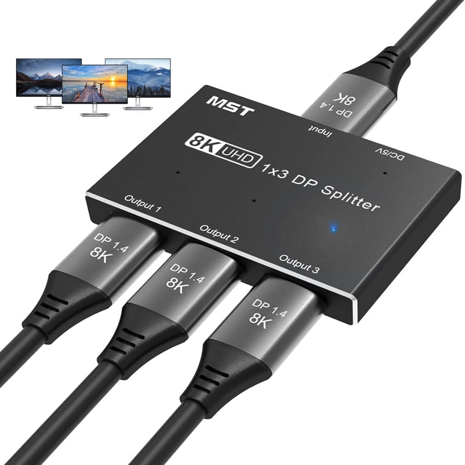 ☘️StarTech.com 3ポート MS ハブ DisplayPort 4K Amazon.com