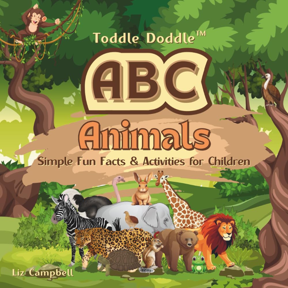 Toddle Doddle ABC Animals: Simple Fun Facts and Activity Book for Children