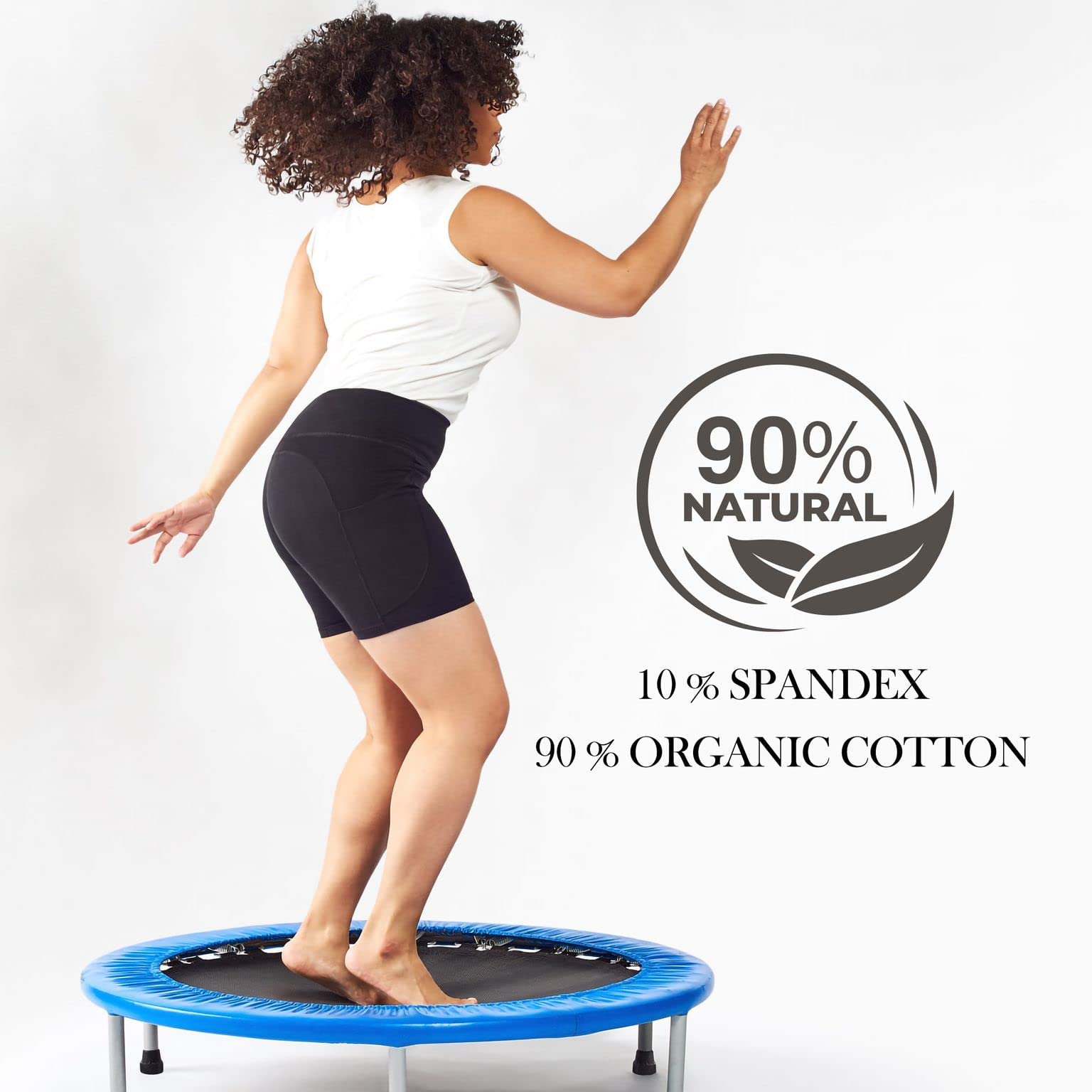 Maggie's Leggings aus Bio-Baumwolle, Blickdicht, Stretch-Shorts für Damen