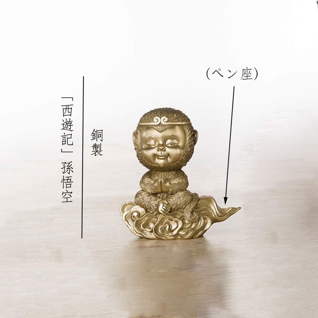 Amazon.co.jp: 孫悟空の置物・銅製「西遊記 孫悟空 筋斗雲に乗り