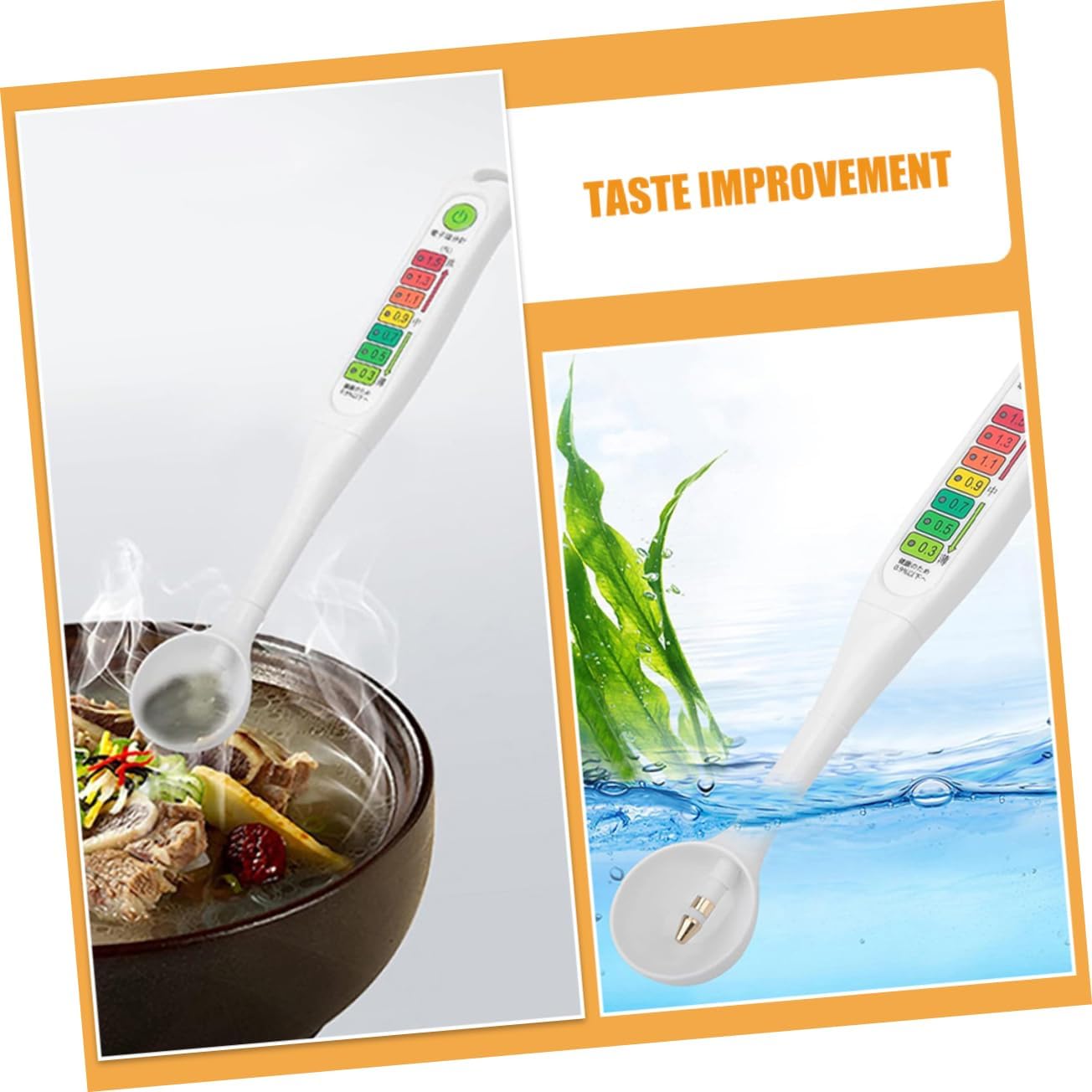 Handheld Salinity Gauge for Kitchen Salt Testing Tool Led Salinity Accurate Readings for Cooking