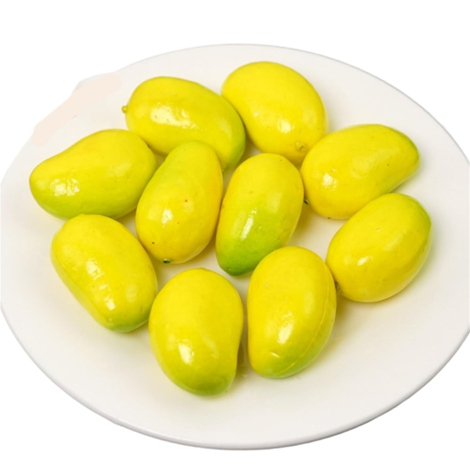 DYYEUAVT Artificial Fruit 20*PCS Yellow Fake Lemons Decor Realistic Simulation Lemon For Home Kitchen Wedding Party Decoration(A5 20Pcs)