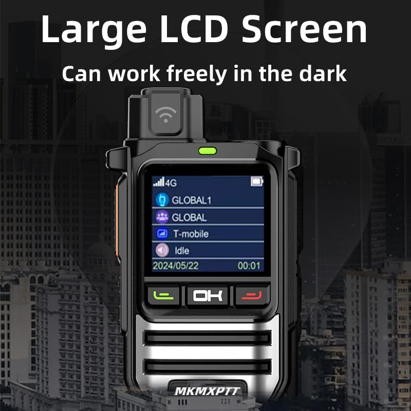 4G/5G LTE Walkie-Talkie Sprachverschlüsselung 6000mAh Akku unbegrenzte Reichweite Typ C Ladefallbeständig Global SIM kompatibel 【SIM-Karte lebenslang kostenlos】