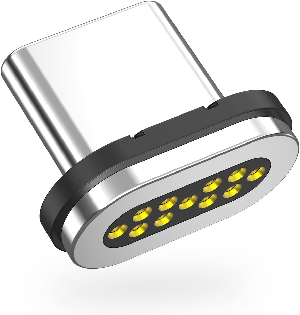 CIO マグネットシリコンケーブル専用取換端子 (USB Type-C, ブラック)