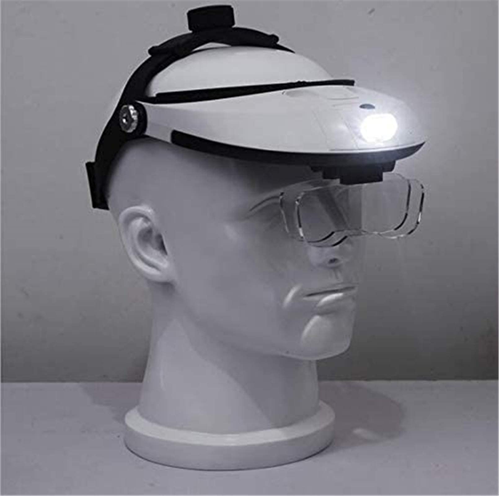 Lupa Na Głowę, Ręczna Lupa Cyfrowa, Lupa Na Głowę Z Podwójnym Obiektywem, Lampa Led, Lupa Powiększająca Do Czytania Biżuterii, Zegarków, Naprawa Elektroniki, Prace Z Blis,