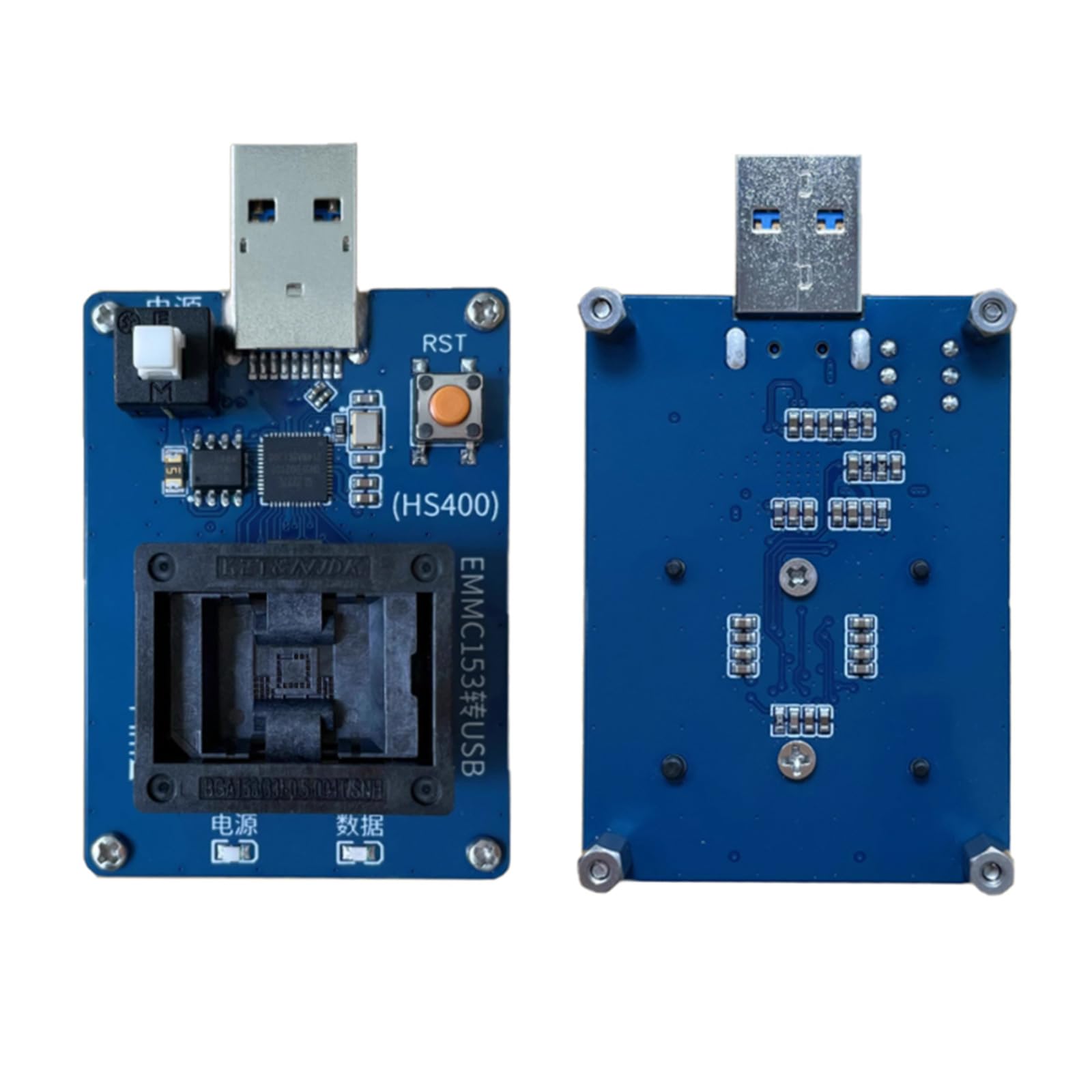 Prise de programmation USB en lecture-écriture pour test de puce PCB QBCX0219036 Prise programmateur USB pour électronique électronique intelligente