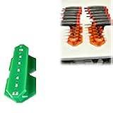 T-Handle Hex Key Stand – Organizer for T-Handle Allen Wrenches, Easy Access Tool Holder for SAE & Metric Hex Keys (green, Metric)