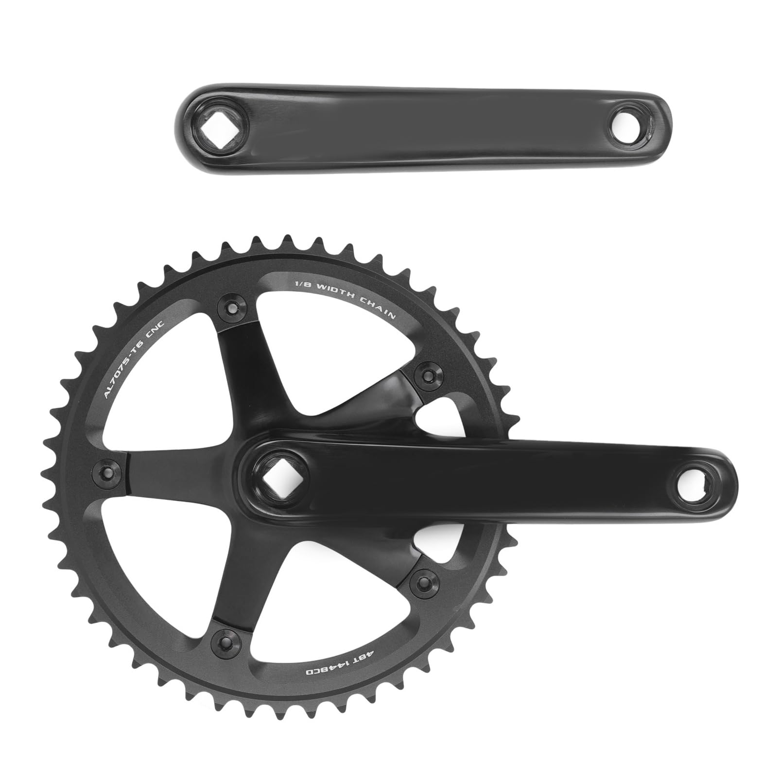 Rowerowa Tarcza, Lekka 48T Rowerowa Rowerowa Crankset Aluminium Topin -Stoy Bikring na Rower na Stałym Biegu na Mountain Road