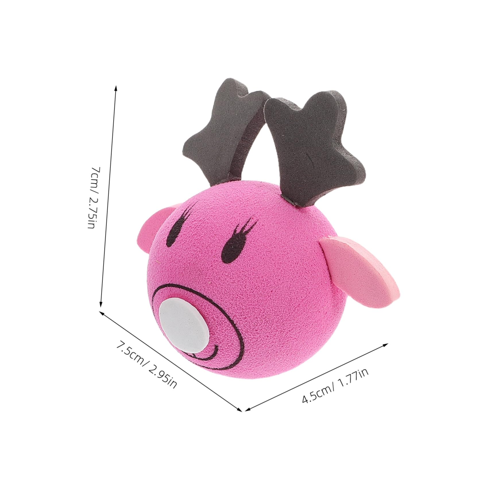 Ciieeo Dual-Purpose Decor Car Roof Antenna Elk Eva Antenna Ball Vehicle Ornament Car Accessory