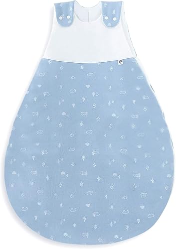 Saco de dormir acolchado de algodón Saco de dormir cálido de 2.5 tog de peso Saco de dormir de invierno para bebés de 6 a 12 meses Saco de dormir