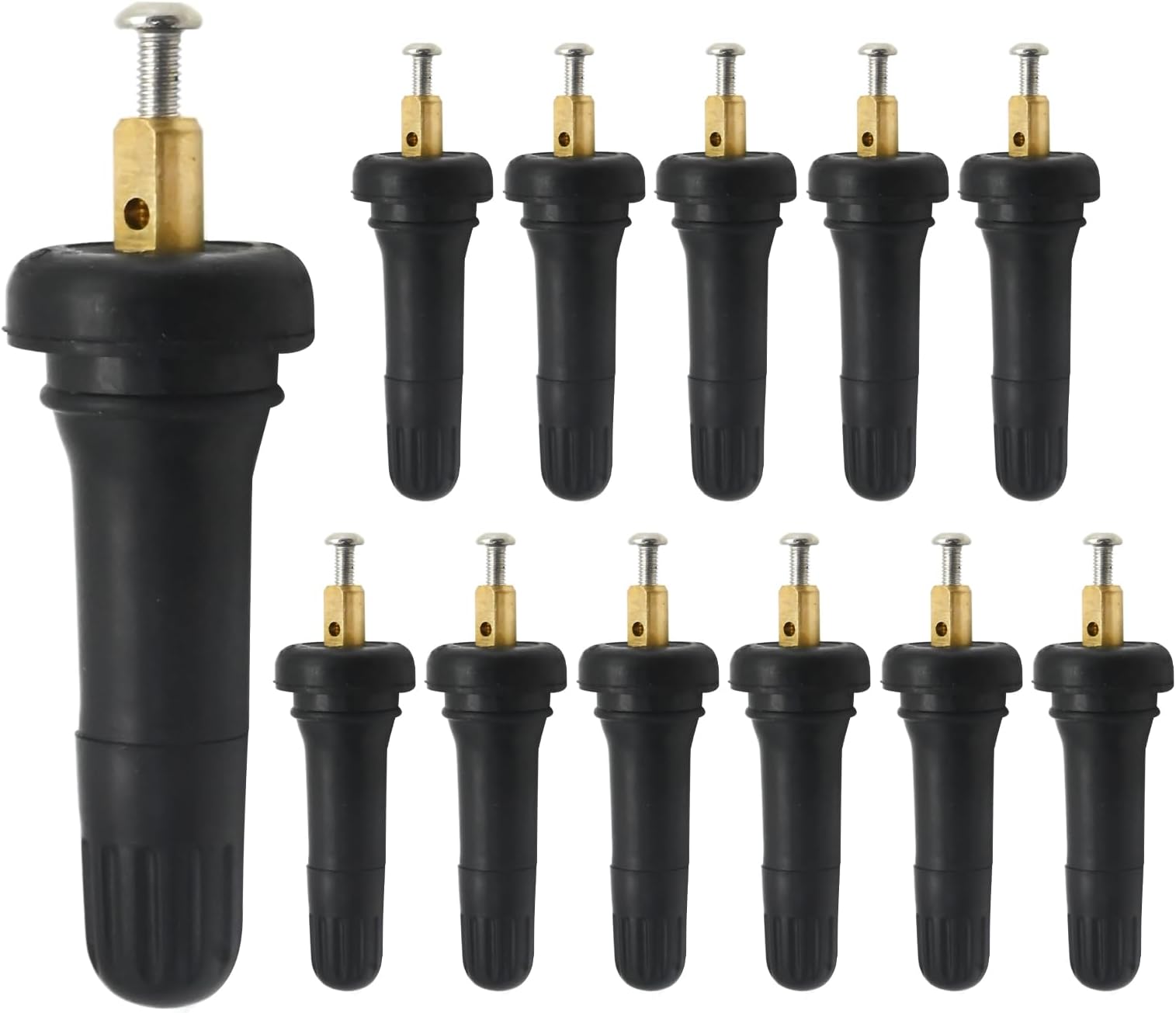 12Pcs TPMS Tyre Pressure Sensor Valve Stem Repair Kit F2GT-1A180-CB Replacement for Ford C-Max 2012-2016 Replacement for Ford Edge 2011-2016 Replace EV6T-1A180-CB