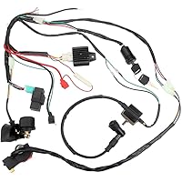 Vista 3 de Electric Start Engine Wiring Harness Coil CDI Solenoid Relay for50cc 70cc 110cc 125cc 4 Stroke ATV Pit Quad Dirt Bike Go Kart Scooter Buggy