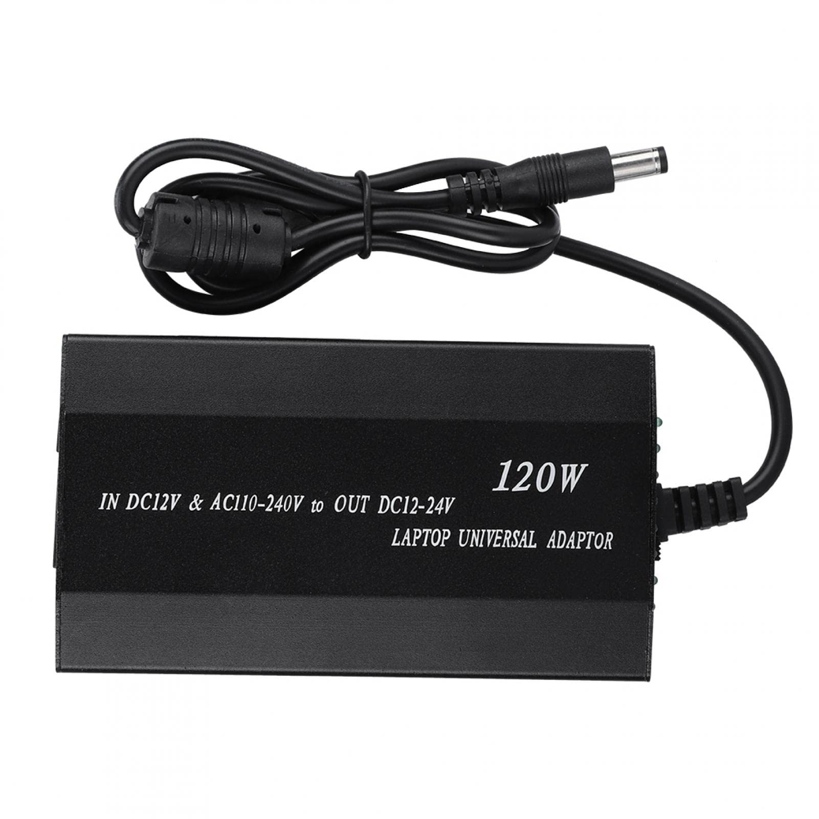 Zasilacz do notebooka 120 W ze złączami 34 dc, uniwersalny zasilacz do notebooków 120 w do użytku domowego/pojazdowego z zasilaczem 34 dc do wszystkich laptopów(EU)