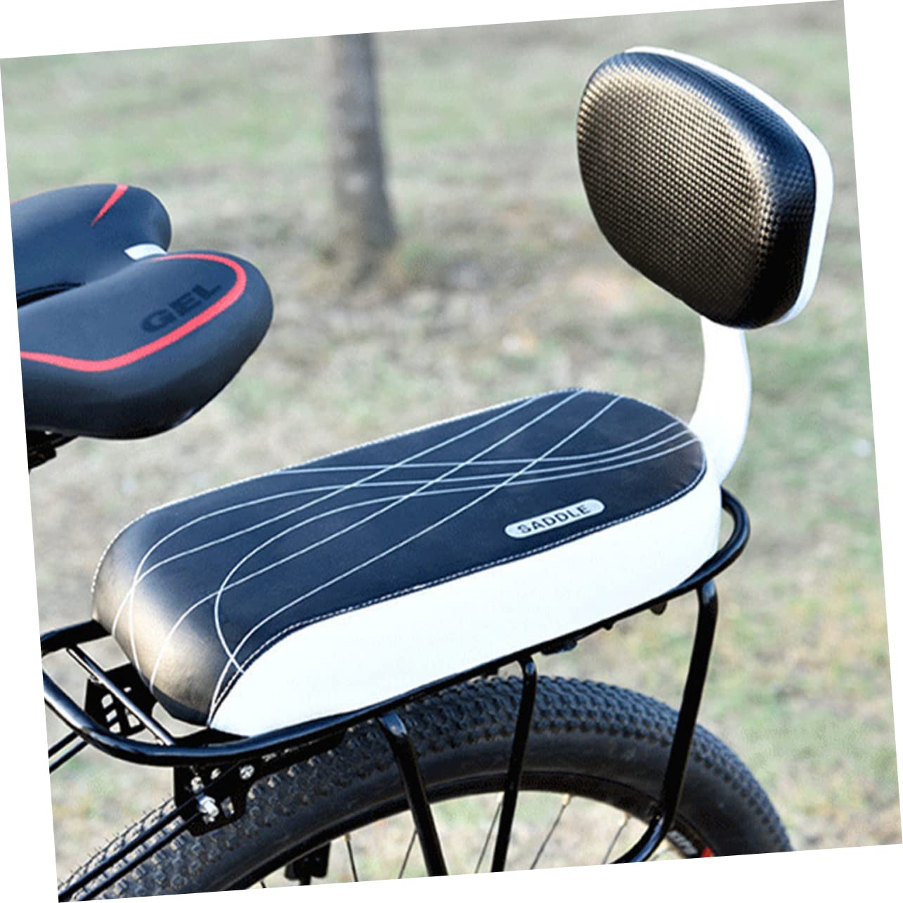 WOONEKY Asiento De Bicicleta Accesorio De Bicicleta Bicicleta Asiento para Niños Respaldo De Bicicleta Cómodo Asiento De Bebé Seguro Asiento De Bicicleta