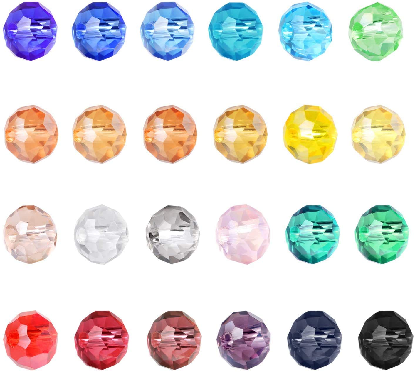 DAHI Perline Di Vetro Colorate Circa 1500 Pezzi 6 Mm Perline Di - Foto 6