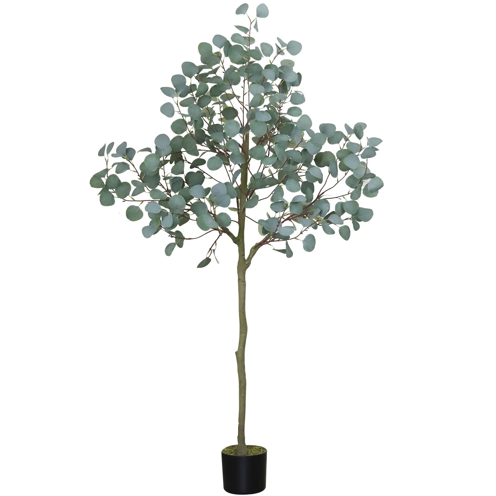 HaiSpring 5ft Tall Artificial Eucalyptus Tree Fake Trees, Modern Large