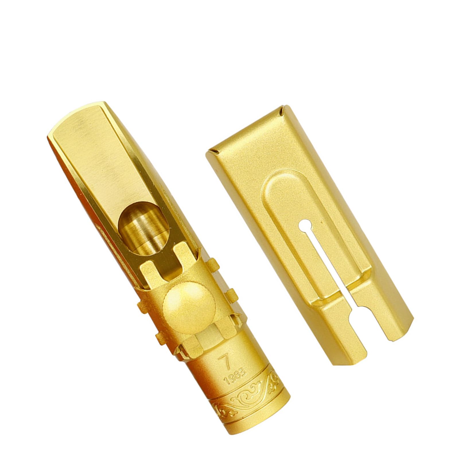 mioosho Altos Saxophone Mouthpiece with Caps and Ligatures Brass Metal Sax Mouthpieces Musical Instruments Accessories