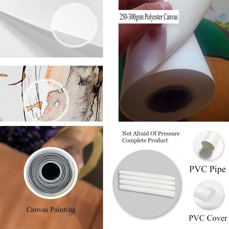 weiyiwang Set di 3 poster astratti minimalisti in bianco e nero su tela per soggiorno e camera da letto, decorazione moderna per la casa (50x70 cm x 3/cornice)
