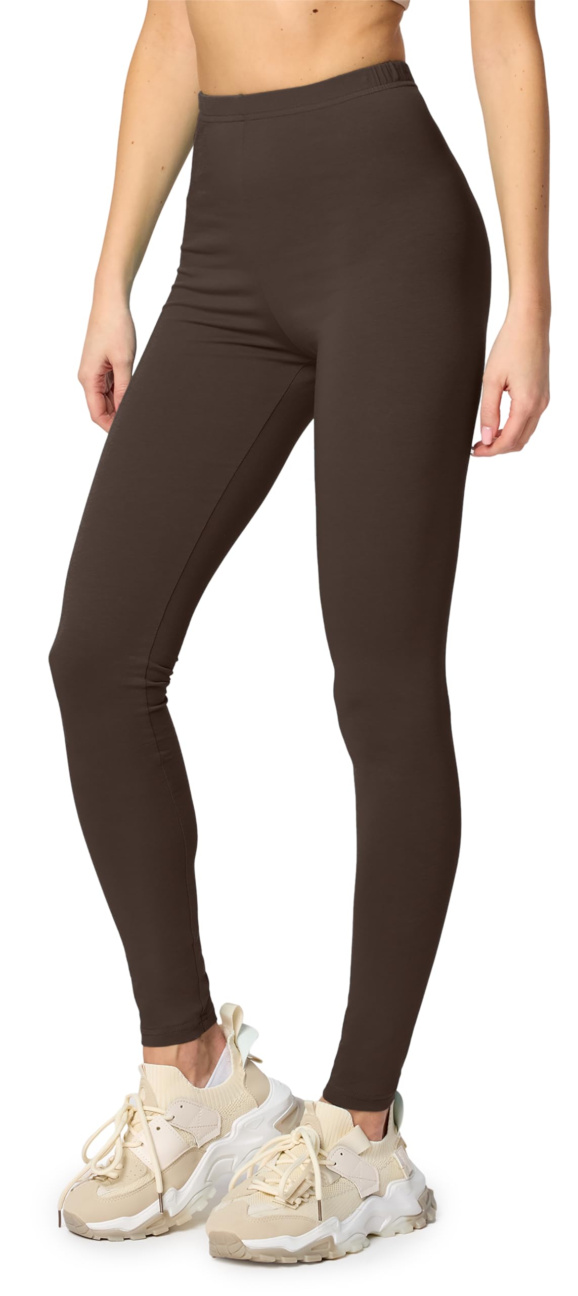 Merry Style Damen Leggings Baumwolle für das ganze Jahr Bequeme Leggings Blickdicht Damen Ideal für Yoga Sport Gym und Freizeit MS10-198