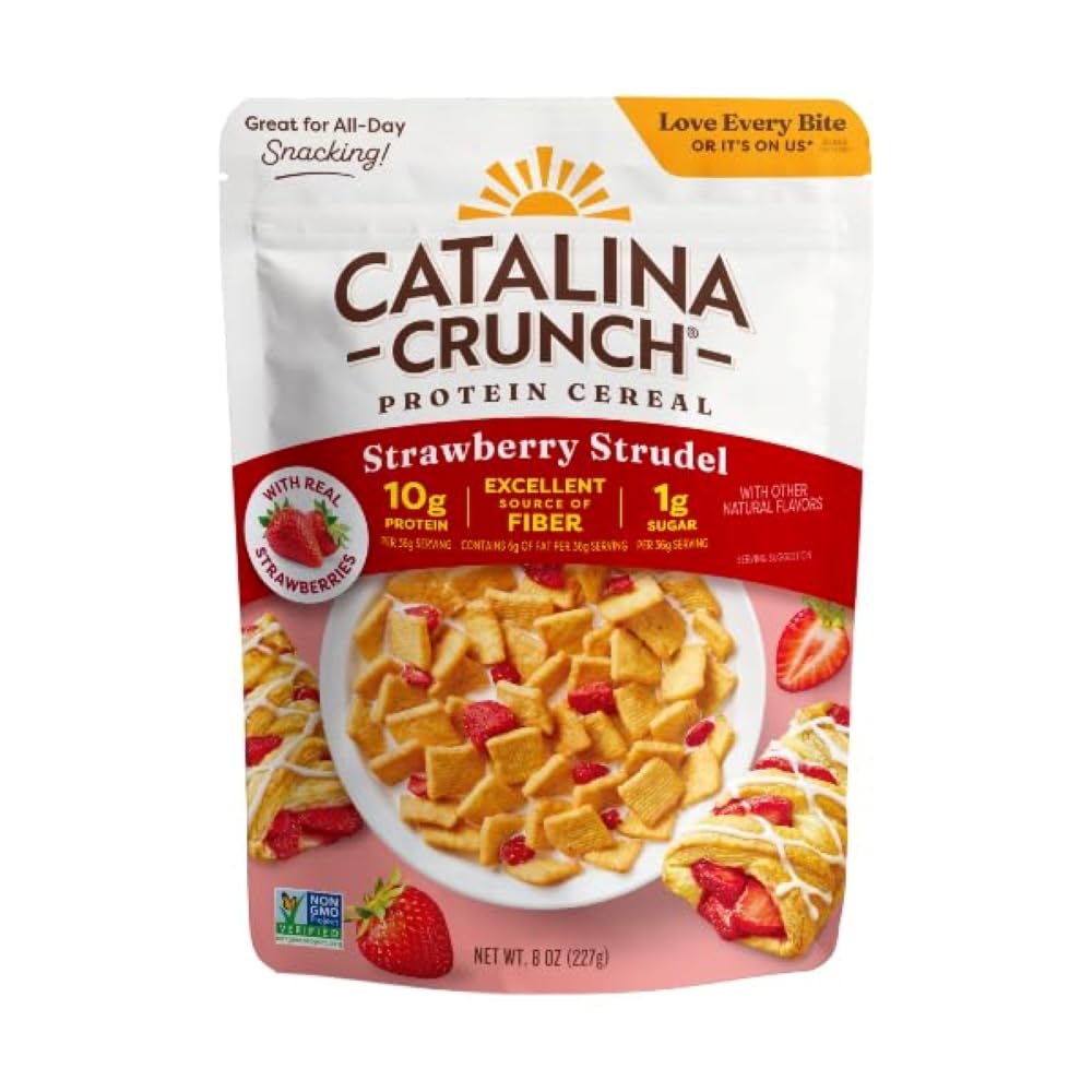 Catalina Crunch Protein Cereal - Breakfast Cereal with 10g of Protein No Added Sugar - Gluten Free -