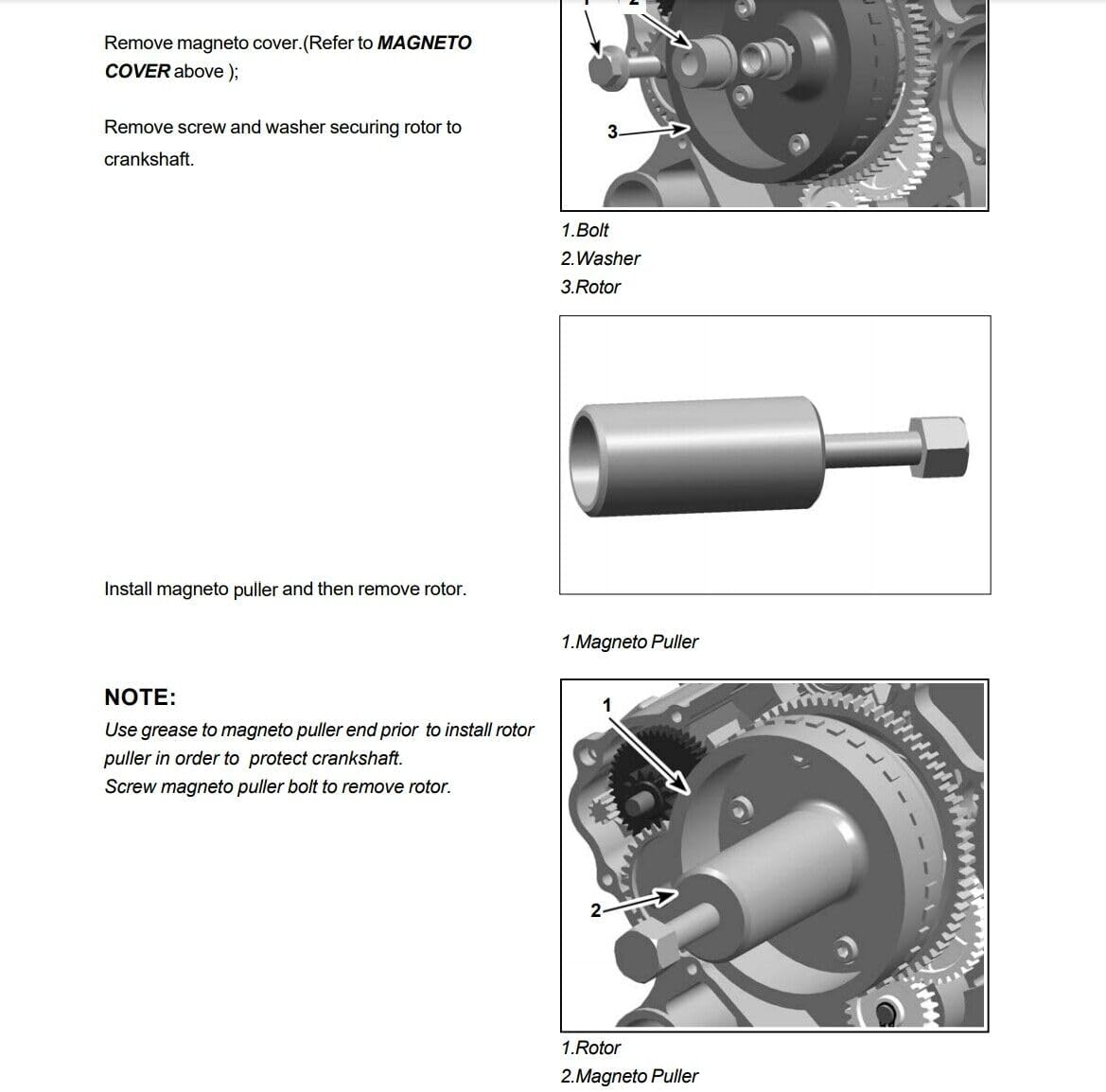 QYMOTO CFMOTO Flywheel Puller,M42 × P1.5 Right Thread Magneto Stator Rotor Puller for CFMOTO Uforce Zforce 500 800 CF500 X5 Z5 X8 Z8 EX 600 (42mm)