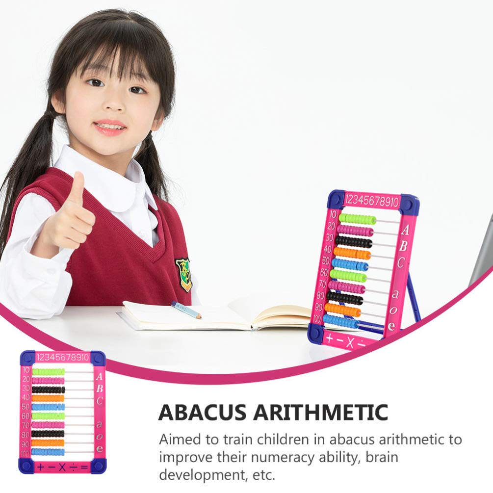 1pc Boy Girl Educational Abacus Toy with Base Lightweight Math Learning Plaything for Boys and Girls Enhances Numeracy Skills and Brain Development Random Color - Image 3