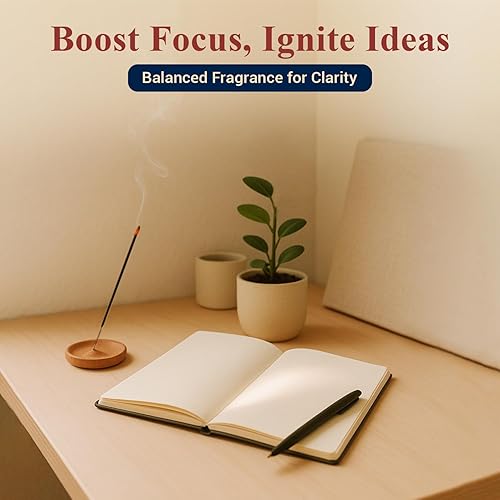 Miniatura 8 de Nag Champa - Varitas de incienso con aceites naturales, juego de 12 aromas surtidos lavanda, rosa, sándalo, vainilla, salvia blanca, canela,