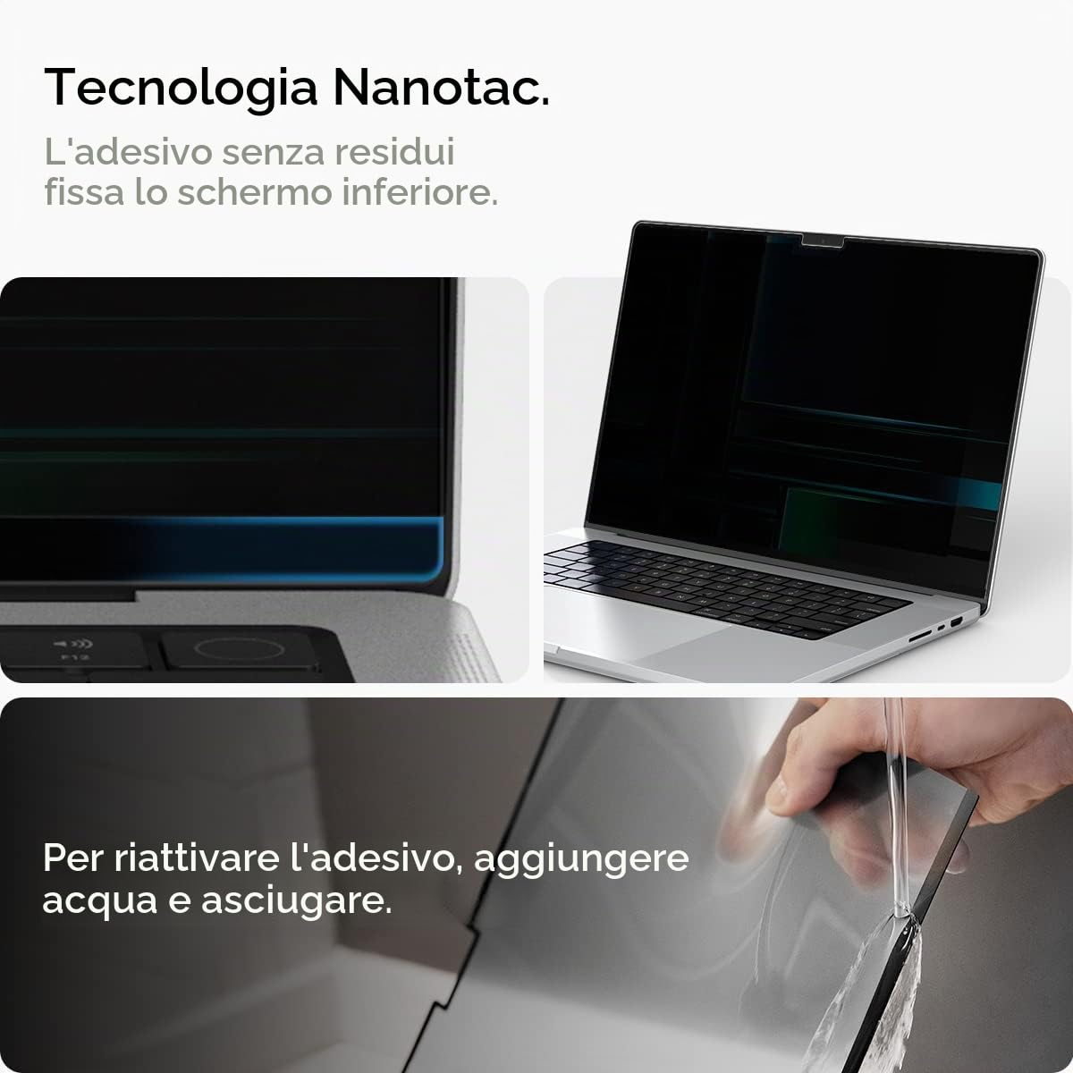 Spigen Safeview Filtro Privacy Magnetico compatibile con MacBook Pro 14 pollici (M5 Max 2026 / M5 / M4 / M4 Pro / M4 Max / M3-M1 serie), Anti-Spia, Rimovibile, Pellicola prottetiva