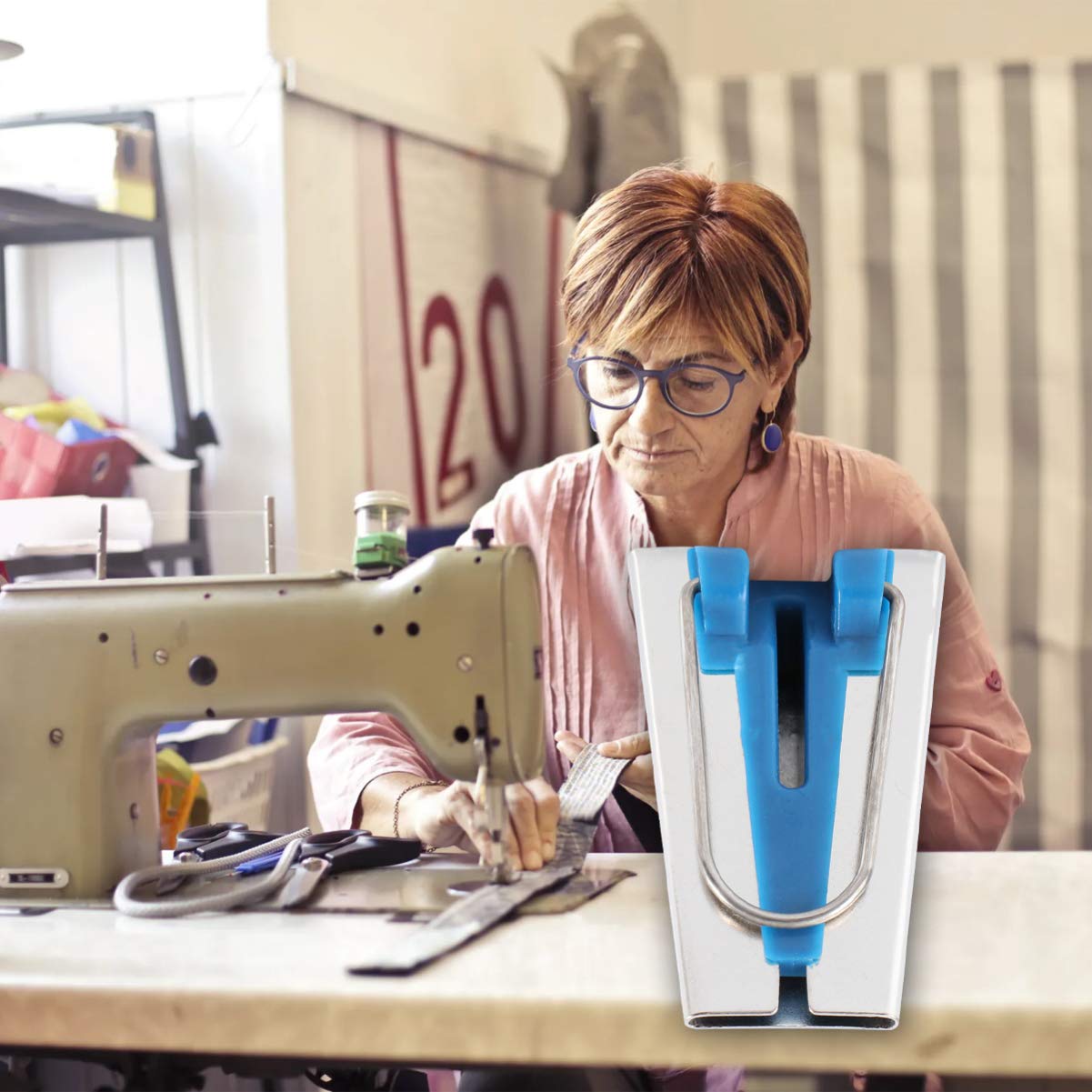 DOITOOL Bias Tape Making Tool Bias Tape Maker Kit for Sewing Quilting Hemming 25mm