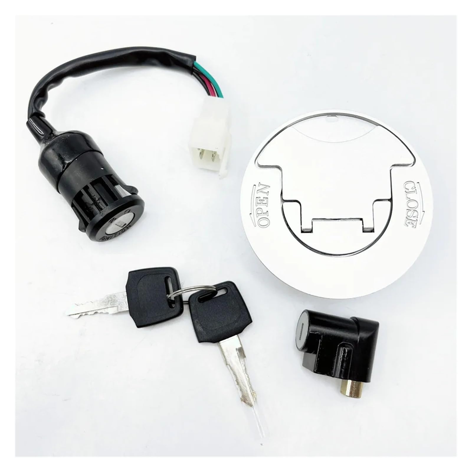 Bloqueo de interruptor de llave de encendido con tapa para ATV Quad de 200 CC 5