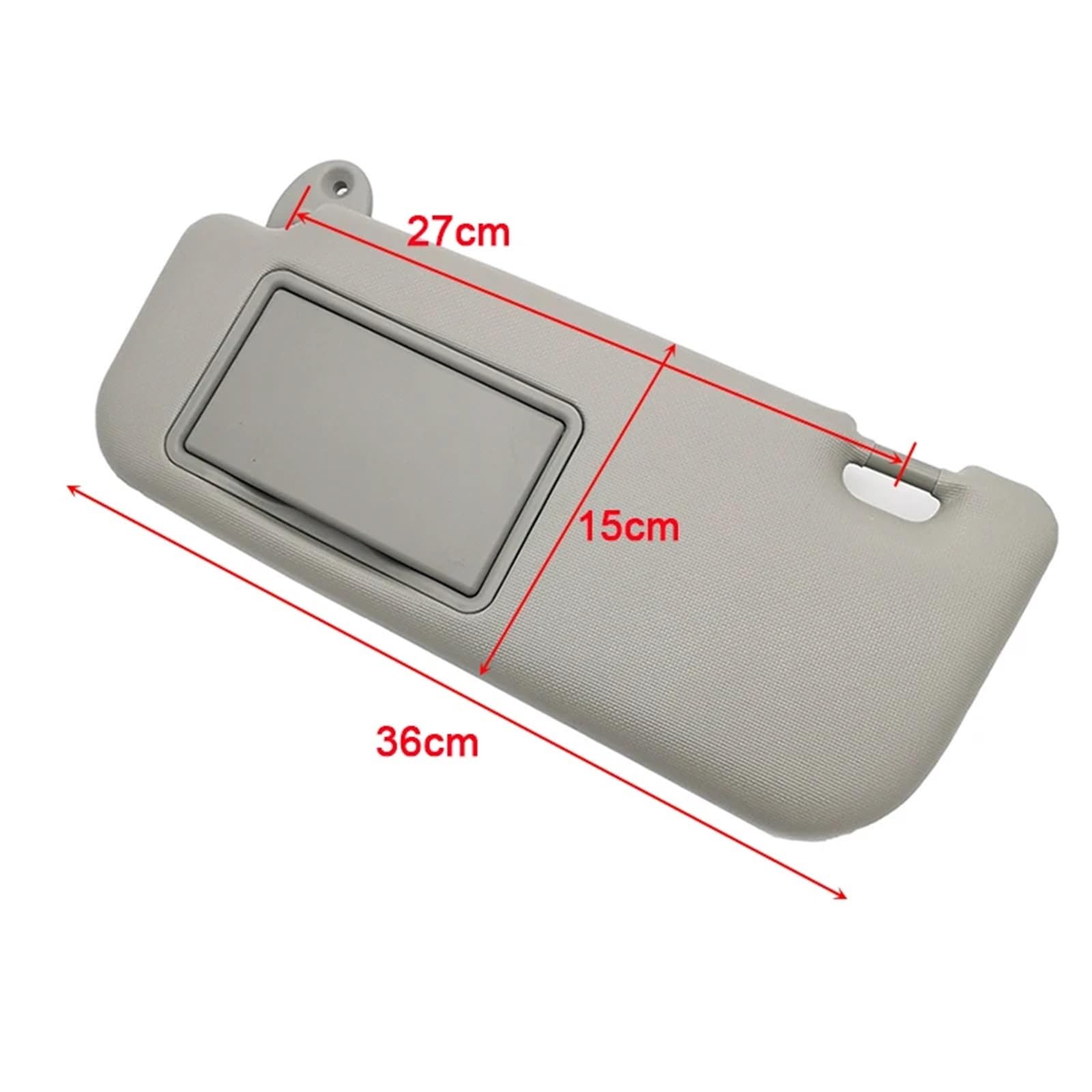 Visiera Parasole Destra Per Auto – Ricambio Per Hyundai Getz 2002-2011 – Grigio Con Specchio - 3