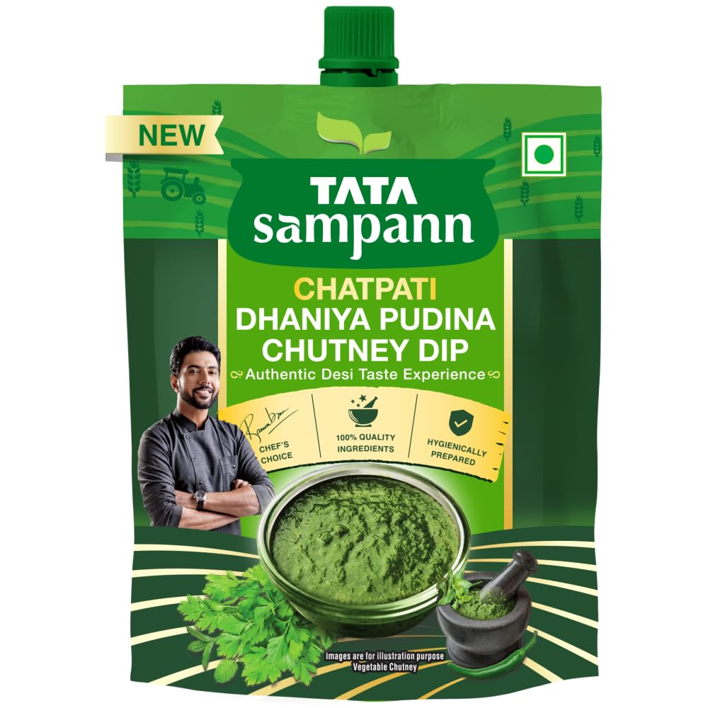 Tata Sampann Chatpati Dhaniya Pudina Chutney Dip, 200 g