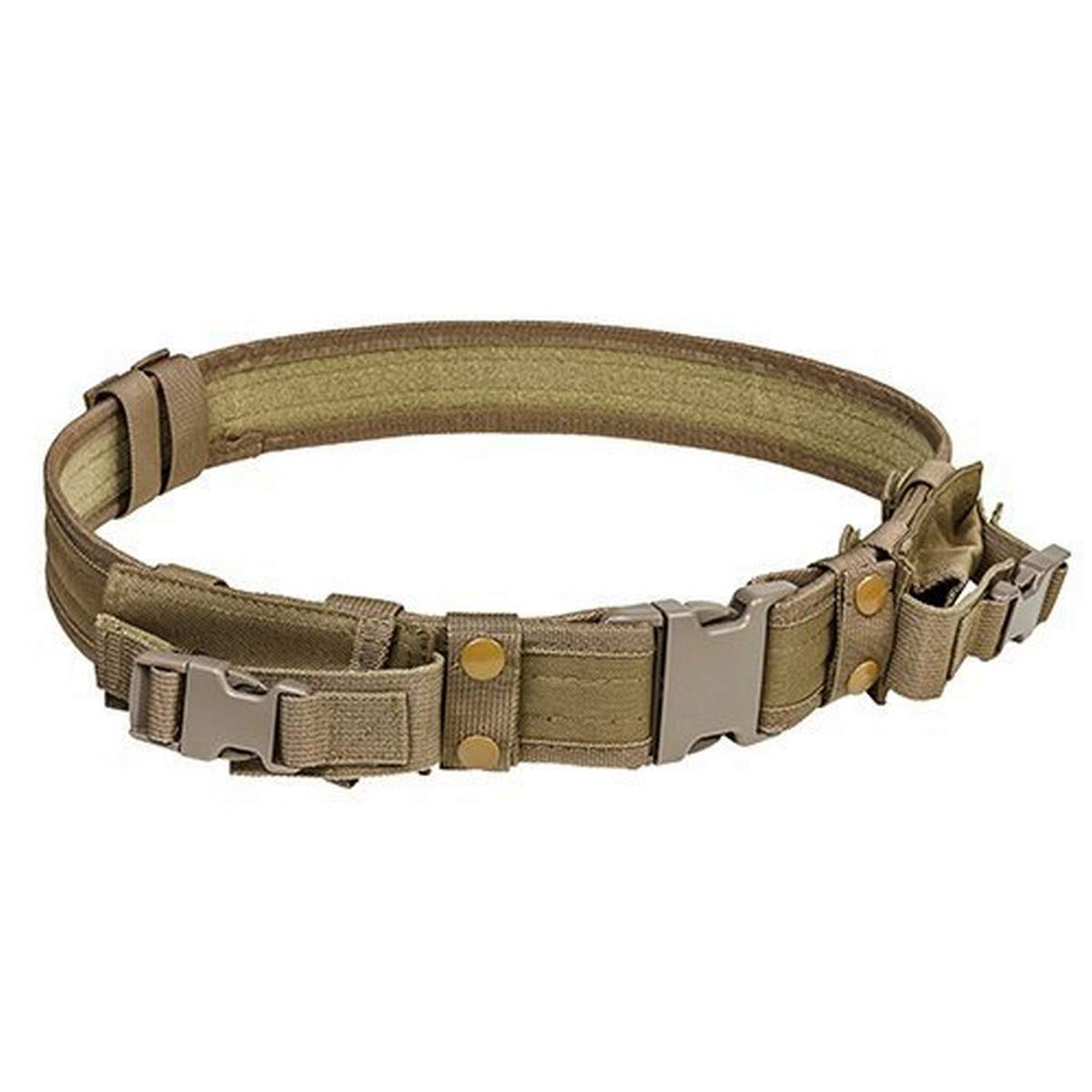 NC Star CVBLT2978T NcStar, Vism Tactical Belt with Two Pouches, Tan