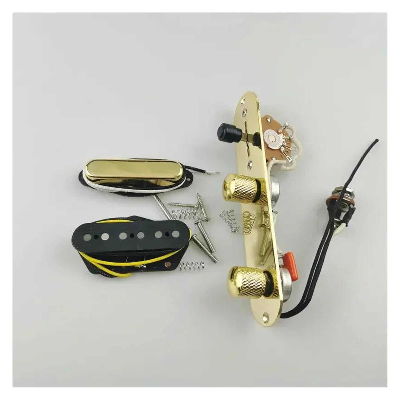 Wiązka Przewodów Przetwornika Gitary Elektrycznej Ainico5 Z Pojedynczą Cewką Uprząż gitarowa(Golden)