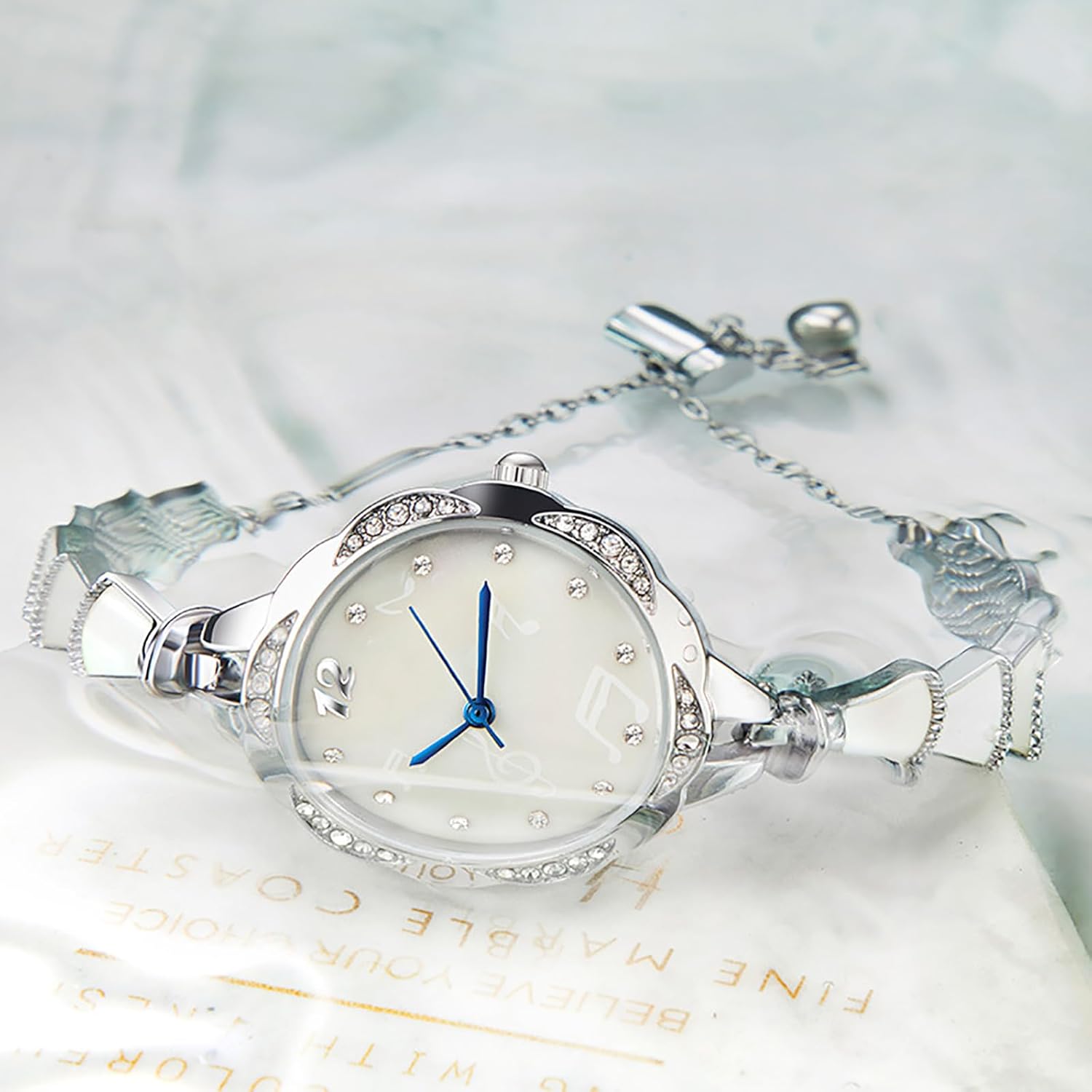 BESTKANG Elegant Petite Bracelet Watches for Women Waterproof Analog Dress Diamond Women's Watch - Image 3