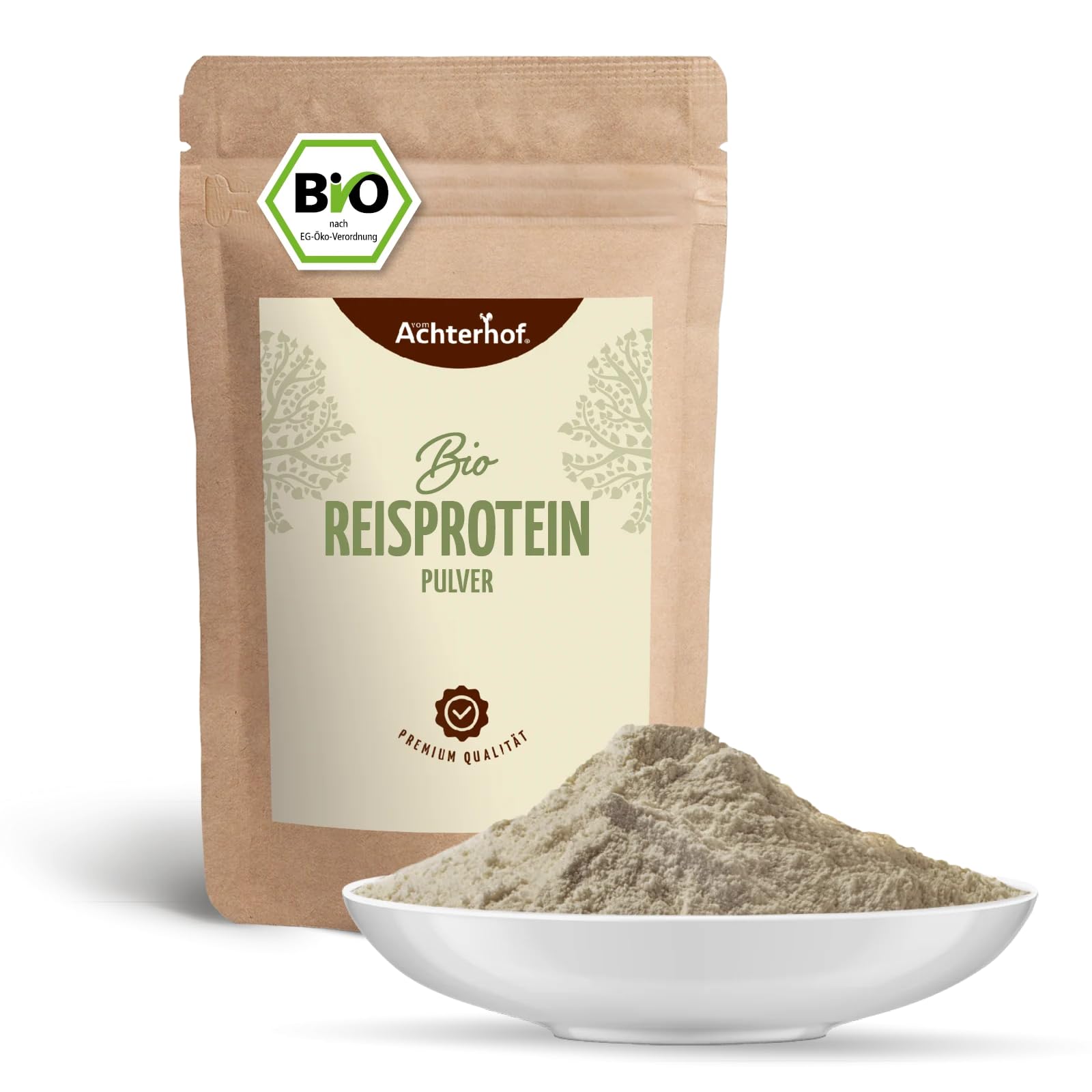 Reisprotein BIO | 1 KG | 83% Proteinanteil | Veganes Proteinpulver | Glutenfrei | direkt vom Achterhof