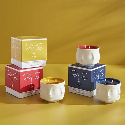 Miniatura 3 de Jonathan Adler Muse Couleur - Vela Pamplemousse, color blanco y amarillo, 5, 25 pulgadas
