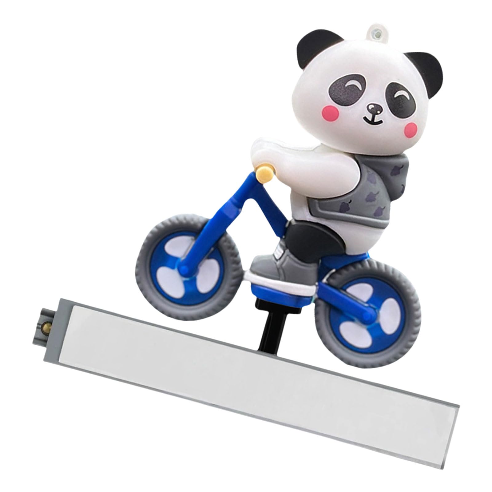 Car Dashboard Decoration Ornaments Funny Sliding Cycling Panda Fashion Interior Ornaments Novelty Animal Dolls Car Hanging Ornament Interior