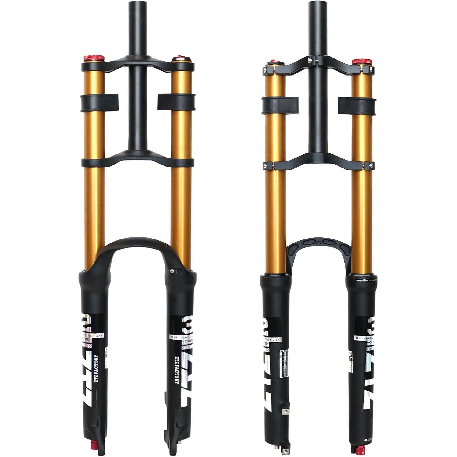 [EU Stock Bike Suspension Fork 26/27.5/29" pour VTT de Montagne DH Air Double Épaule Enfautrement Rappel Absorchon Rappel Absorsut Droite Tube Ultralight Vélo Amortisseur