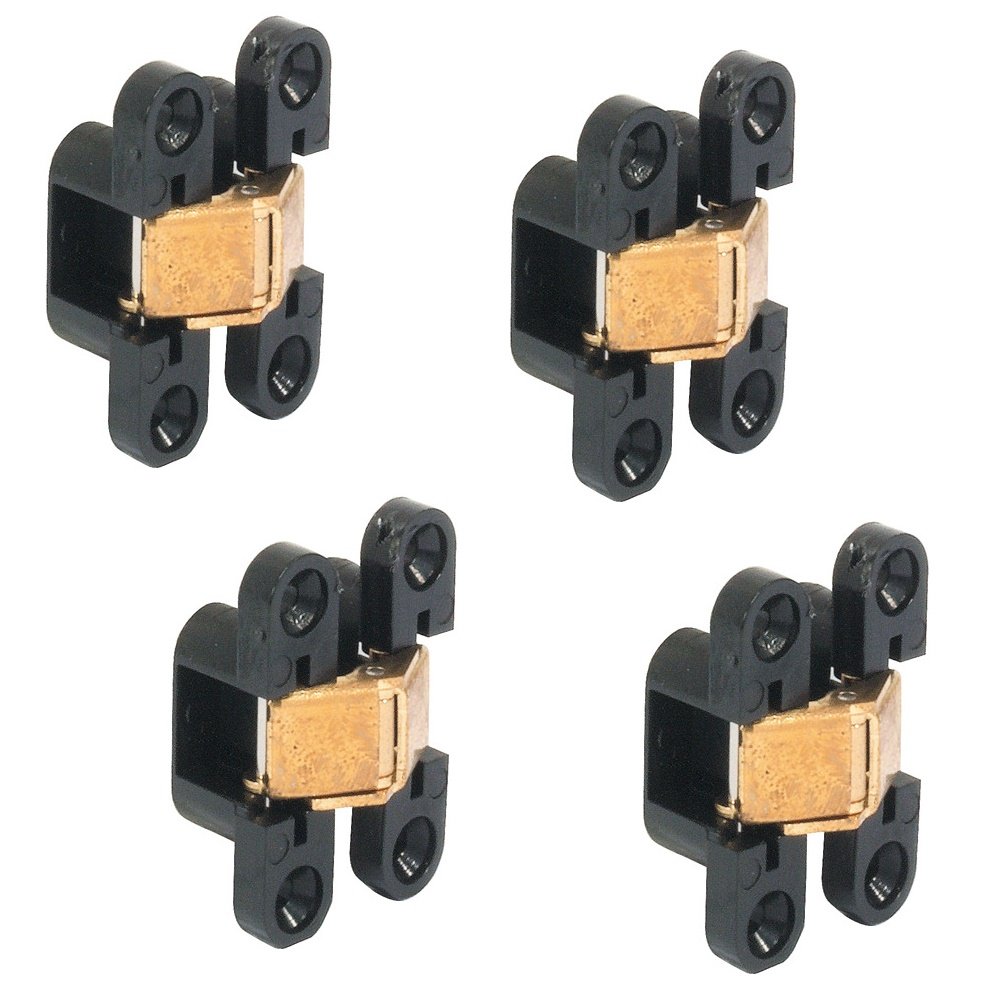 gedotec Furniture Hinge einlass-scharnier Vidi Super for Invisible Stop Drill-in Thick Wood AB 12 mm Door with Opening Angle 180° Buoyancy 8 kg Each Pair Brand Quality Your Living Area - 4 Stück