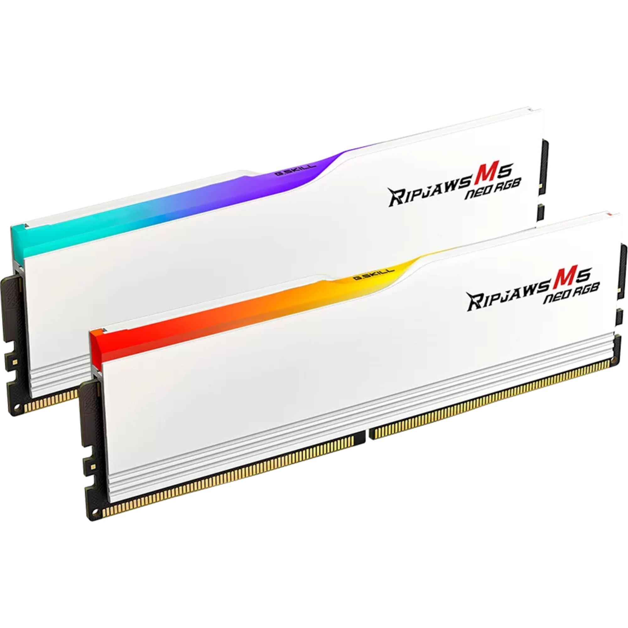 G.Skill Ripjaws M5 Neo RGB (AMD EXPO) 32 GB (2 x 16 GB) DDR5 6000 MHz CL36-36-36-96 1,35 V pamięć stacjonarna RAM, F5-6000J3636F16GX2-RM5NRW, biały