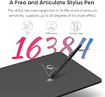 Drawing Tablet - 10x6.25 Inch XP-Pen Deco 01 V3 Drawing Pad, Graphic Tablet 16384 Levels Pressure Battery-Free Pen with Tilt Function and 8 Shortcut Keys, Compatible with PC, Chromebook, Android，MAC