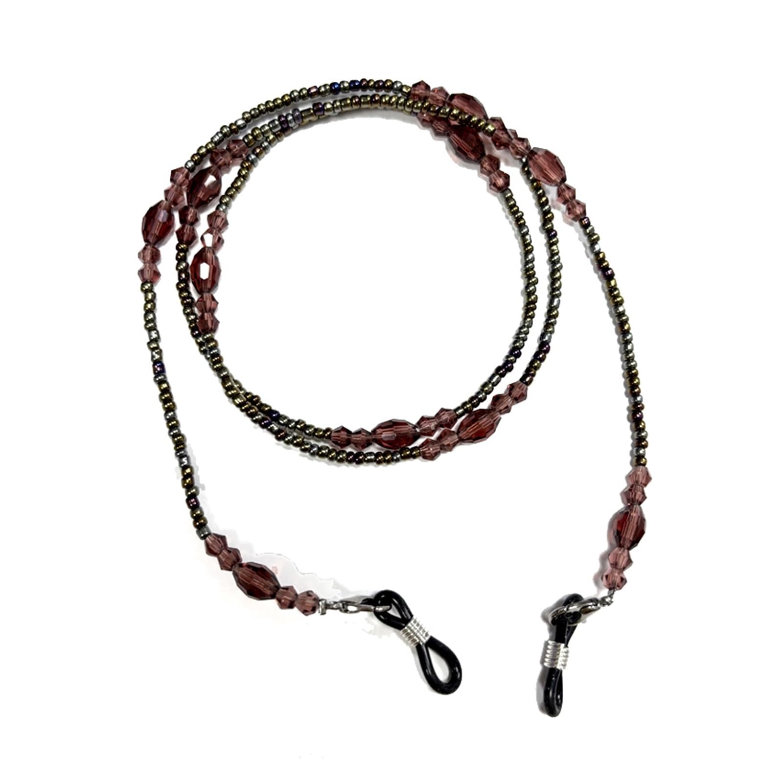 6pcs Retro Crystal Handmade Beads Glasses Chain Für Brillen