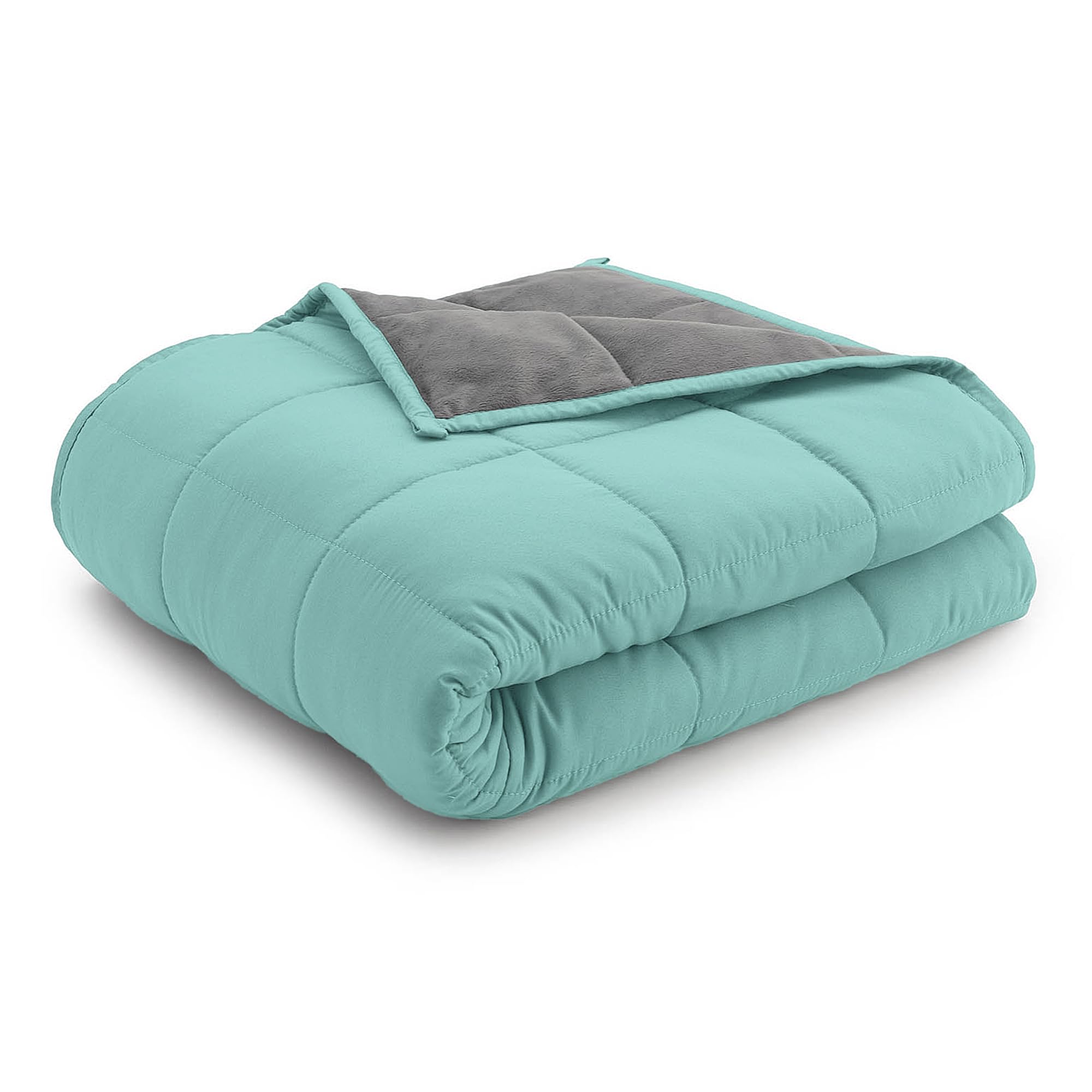 Ella Jayne - Luxury Collection Reversible Weighted Blanket for Adults, Queen, King, Twin Sizes - Heavy Aqua 15lb