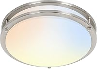 Vista 10 de hykolity Lámpara de techo LED regulable de 16 pulgadas, bronce aceitado, 36 W, 2200 lm, 2.7/3/3.5/4K/5K ajustable, ángulo de luz de 120°, CRI90