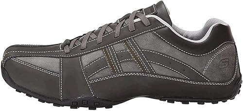 skechers men's citywalk malton oxford sneaker charcoal