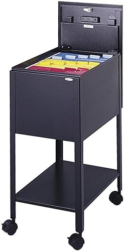 Safco Products 5361BL - Archivador para bañera con cerradura tamaño carta color negro