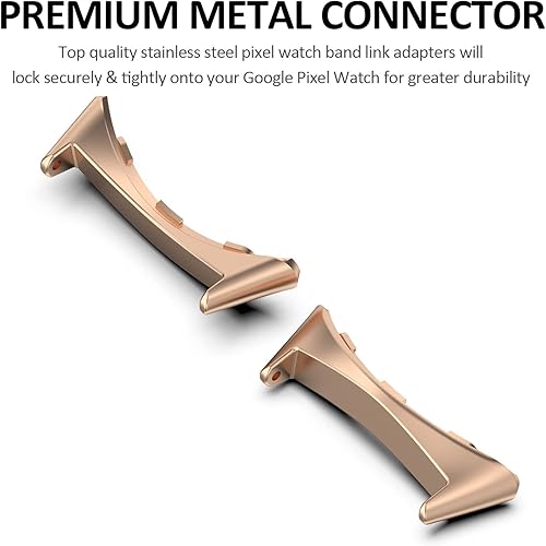 Miniatura 4 de INGIDO Adaptador de correa de reloj compatible con Google Pixel Watch Connector adaptador de conexión reemplazable de metal de acero inoxidable de