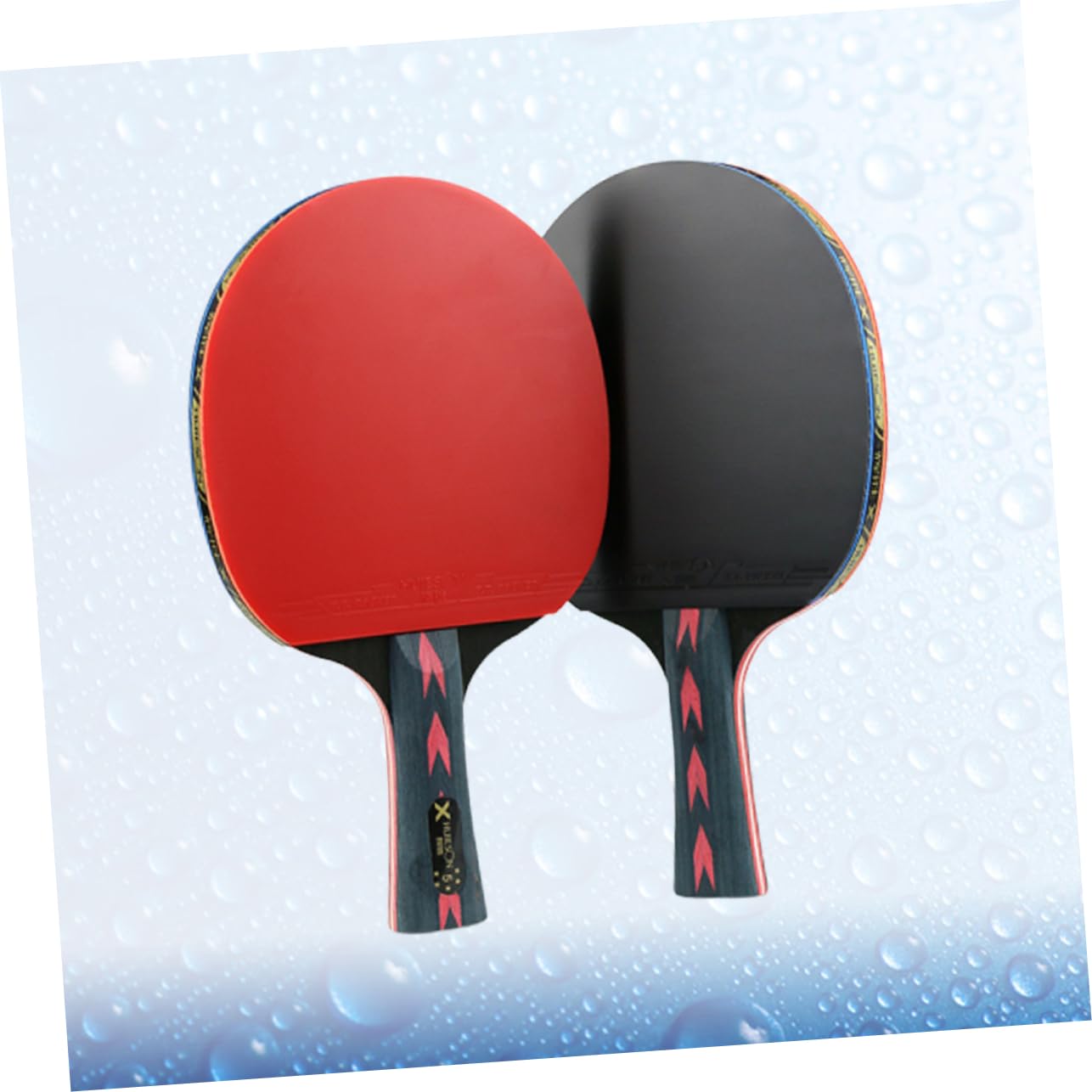 FOYTOKI Professional Carbon Fiber 5 Star Pingpong Racket Double Pimples-Teenagers Junior Players