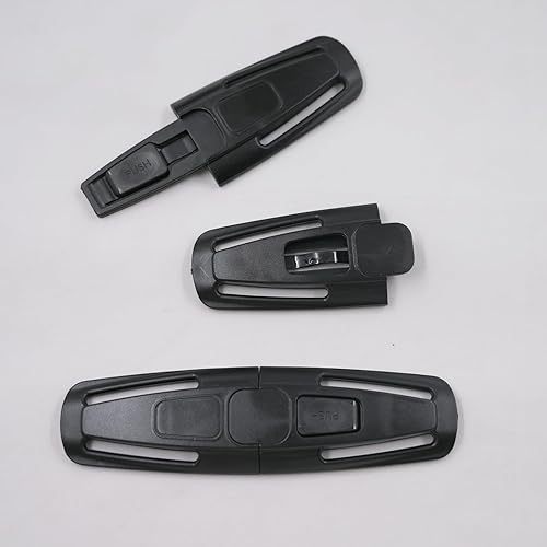 Miniatura 4 de Paquete de 2 arnés para el pecho del asiento, cinturón de seguridad, bloqueo de hebilla, reemplazo universal para bebés y niños, piezas de hebilla